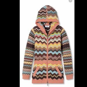 New MISSONI TARGET Long Cardigan Hoodie Sweater XL